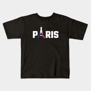 Paris With Eiffel tower Kids T-Shirt